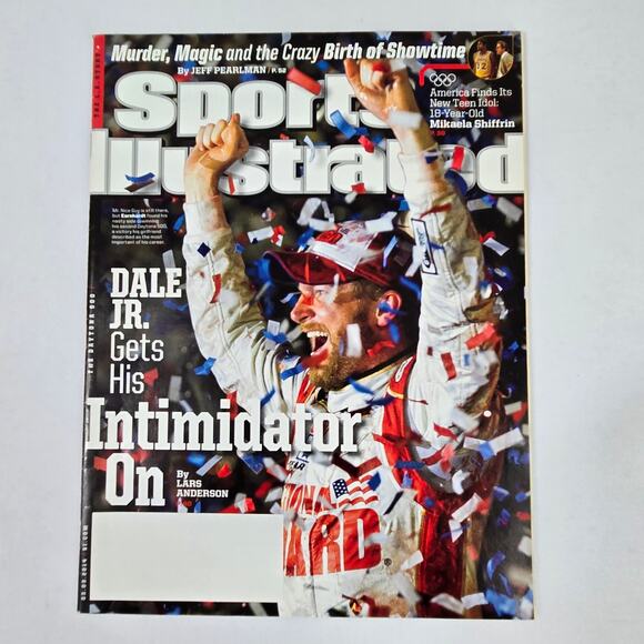 Dale Jr #88 2014 Daytona 500 Win Full Sports Illustrated Magazine Glass Framed - Picture 2 of 5